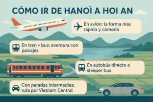 como ir de hanoi a hoi an